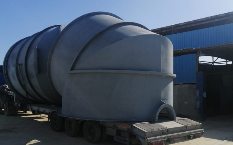 Cement plant duct line